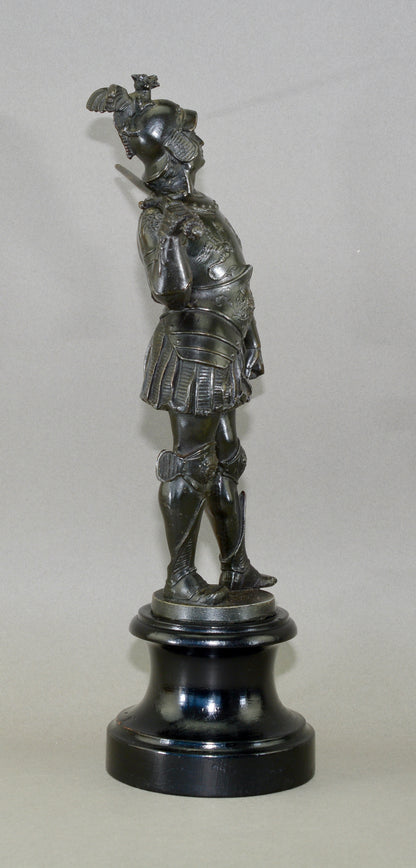 Sculptural figure of a Knight in armour circa.1900