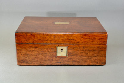 Victorian Rosewood and mother of pearl sewing box