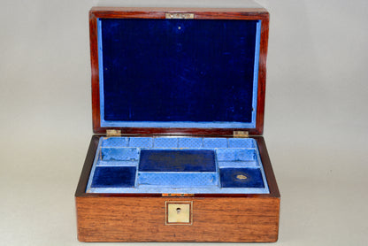 Victorian Rosewood and mother of pearl sewing box