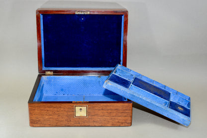 Victorian Rosewood and mother of pearl sewing box