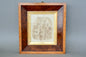 Pen and ink drawing by Emma Frances Weir in burr Yew frame