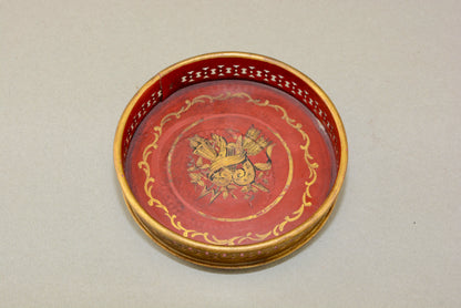 French toleware wine bottle coaster