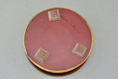 French toleware wine bottle coaster