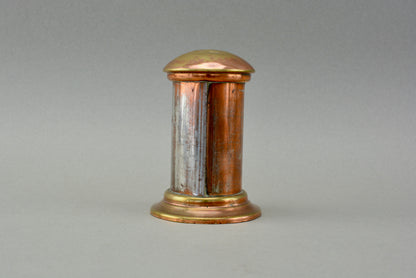 English brass money box coin bank