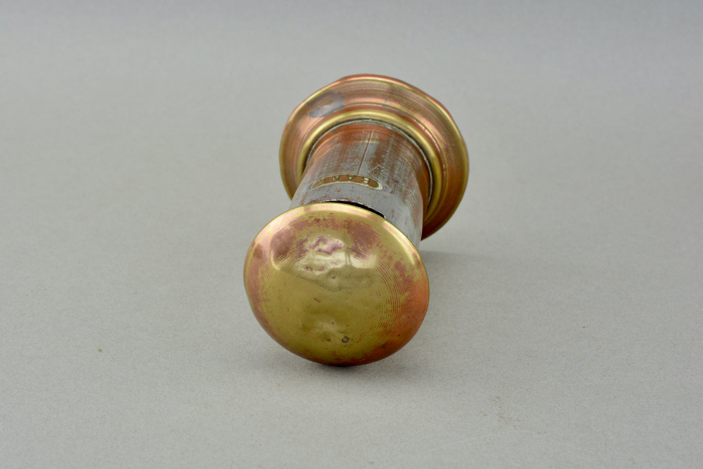 English brass money box coin bank