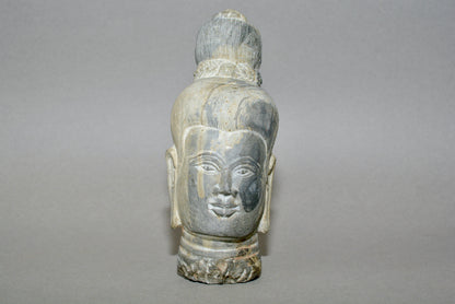 Gandharan stone schist head of Buddha