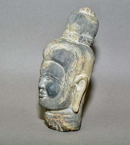 Gandharan stone schist head of Buddha