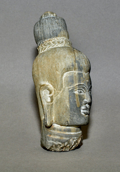 Gandharan stone schist head of Buddha